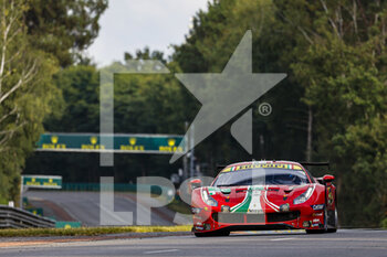2021-08-21 - 51 Pier Guidi Alessandro (ita), Calado James (gbr), Ledogar Come (fra), AF Corse, Ferrari 488 GTE Evo, action during the 24 Hours of Le Mans 2021, 4th round of the 2021 FIA World Endurance Championship, FIA WEC, on the Circuit de la Sarthe, from August 21 to 22, 2021 in Le Mans, France - Photo François Flamand / DPPI - 24 HOURS OF LE MANS 2021, 4TH ROUND OF THE 2021 FIA WORLD ENDURANCE CHAMPIONSHIP, WEC - ENDURANCE - MOTORS