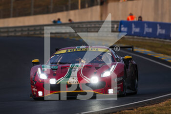 2021-08-22 - 52 Serra Daniel (bra), Molina Miguel (esp), Bird Sam (gbr), AF Corse, Ferrari 488 GTE Evo, action during the 24 Hours of Le Mans 2021, 4th round of the 2021 FIA World Endurance Championship, FIA WEC, on the Circuit de la Sarthe, from August 21 to 22, 2021 in Le Mans, France - Photo Frédéric Le Floc'h / DPPI - 24 HOURS OF LE MANS 2021, 4TH ROUND OF THE 2021 FIA WORLD ENDURANCE CHAMPIONSHIP, WEC - ENDURANCE - MOTORS