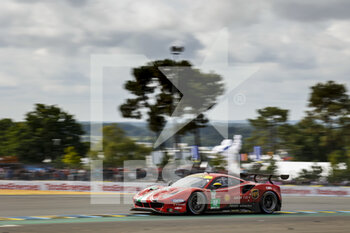 2021-08-22 - 52 Serra Daniel (bra), Molina Miguel (esp), Bird Sam (gbr), AF Corse, Ferrari 488 GTE Evo, action during the 24 Hours of Le Mans 2021, 4th round of the 2021 FIA World Endurance Championship, FIA WEC, on the Circuit de la Sarthe, from August 21 to 22, 2021 in Le Mans, France - Photo François Flamand / DPPI - 24 HOURS OF LE MANS 2021, 4TH ROUND OF THE 2021 FIA WORLD ENDURANCE CHAMPIONSHIP, WEC - ENDURANCE - MOTORS