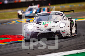 2021-08-22 - 92 Estre Kevin (fra), Jani Neel (che), Christensen Michael (dnk), Porsche GT Team, Porsche 911 RSR - 19, action during the 24 Hours of Le Mans 2021, 4th round of the 2021 FIA World Endurance Championship, FIA WEC, on the Circuit de la Sarthe, from August 21 to 22, 2021 in Le Mans, France - Photo Joao Filipe / DPPI - 24 HOURS OF LE MANS 2021, 4TH ROUND OF THE 2021 FIA WORLD ENDURANCE CHAMPIONSHIP, WEC - ENDURANCE - MOTORS
