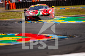 2021-08-22 - 52 Serra Daniel (bra), Molina Miguel (esp), Bird Sam (gbr), AF Corse, Ferrari 488 GTE Evo, action during the 24 Hours of Le Mans 2021, 4th round of the 2021 FIA World Endurance Championship, FIA WEC, on the Circuit de la Sarthe, from August 21 to 22, 2021 in Le Mans, France - Photo Joao Filipe / DPPI - 24 HOURS OF LE MANS 2021, 4TH ROUND OF THE 2021 FIA WORLD ENDURANCE CHAMPIONSHIP, WEC - ENDURANCE - MOTORS