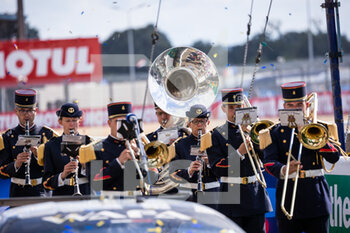 2021-08-22 - fanfare band during the 24 Hours of Le Mans 2021, 4th round of the 2021 FIA World Endurance Championship, FIA WEC, on the Circuit de la Sarthe, from August 21 to 22, 2021 in Le Mans, France - Photo Germain Hazard / DPPI - 24 HOURS OF LE MANS 2021, 4TH ROUND OF THE 2021 FIA WORLD ENDURANCE CHAMPIONSHIP, WEC - ENDURANCE - MOTORS