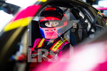2021-10-21 - Bovy Sarah (bel), Iron Lynx, Ferrari F488 GTE Evo, portrait during the 2021 4 Hours of Portimao, 5th round of the 2021 European Le Mans Series, from October 21 to 24, 2021 on the Algarve International Circuit, in Portimao, Portugal - 2021 4 HOURS OF PORTIMAO, 5TH ROUND OF THE 2021 EUROPEAN LE MANS SERIES - ENDURANCE - MOTORS