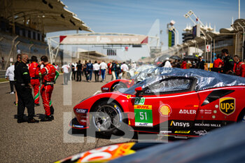 2021-10-30 - 51 Pier Guidi Alessandro (ita), Calado James (gbr), AF Corse, Ferrari 488 GTE Evo, action grid during the 6 Hours of Bahrain, 5th round of the 2021 FIA World Endurance Championship, FIA WEC, on the Bahrain International Circuit, from October 28 to 30, 2021 in Sakhir, Bahrain - 6 HOURS OF BAHRAIN, 5TH ROUND OF THE 2021 FIA WORLD ENDURANCE CHAMPIONSHIP, FIA WEC - ENDURANCE - MOTORS