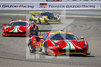 2021-10-30 - 52 Serra Daniel (bra), Molina Miguel (esp), AF Corse, Ferrari 488 GTE Evo, action52 Serra Daniel (bra), Molina Miguel (esp), AF Corse, Ferrari 488 GTE Evo, action during the 6 Hours of Bahrain, 5th round of the 2021 FIA World Endurance Championship, FIA WEC, on the Bahrain International Circuit, from October 28 to 30, 2021 in Sakhir, Bahrain - 6 HOURS OF BAHRAIN, 5TH ROUND OF THE 2021 FIA WORLD ENDURANCE CHAMPIONSHIP, FIA WEC - ENDURANCE - MOTORS