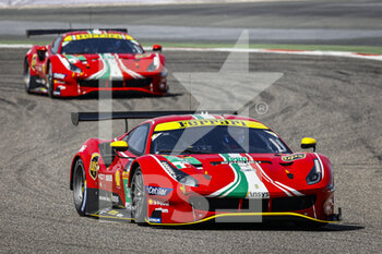 2021-10-30 - 52 Serra Daniel (bra), Molina Miguel (esp), AF Corse, Ferrari 488 GTE Evo, action during the 6 Hours of Bahrain, 5th round of the 2021 FIA World Endurance Championship, FIA WEC, on the Bahrain International Circuit, from October 28 to 30, 2021 in Sakhir, Bahrain - 6 HOURS OF BAHRAIN, 5TH ROUND OF THE 2021 FIA WORLD ENDURANCE CHAMPIONSHIP, FIA WEC - ENDURANCE - MOTORS