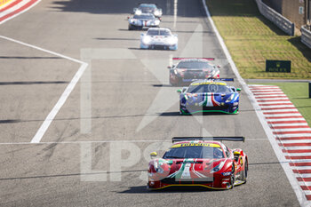2021-11-06 - 52 Serra Daniel (bra), Molina Miguel (esp), AF Corse, Ferrari 488 GTE Evo, action during the 8 Hours of Bahrain, 6th round of the 2021 FIA World Endurance Championship, FIA WEC, on the Bahrain International Circuit, from November 4 to 6, 2021 in Sakhir, Bahrain - 8 HOURS OF BAHRAIN, 6TH ROUND OF THE 2021 FIA WORLD ENDURANCE CHAMPIONSHIP, FIA WEC - ENDURANCE - MOTORS