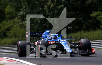 2021-07-29 - 14 ALONSO Fernando (spa), Alpine F1 A521, action during the Formula 1 Magyar Nagydij 2021, Hungarian Grand Prix, 11th round of the 2021 FIA Formula One World Championship from July 30 to August 1, 2021 on the Hungaroring, in Mogyorod, near Budapest, Hungary - Photo DPPI - FORMULA 1 MAGYAR NAGYDIJ 2021, HUNGARIAN GRAND PRIX - FORMULA 1 - MOTORS