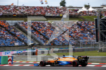 2021-07-31 - 03 RICCIARDO Daniel (aus), McLaren MCL35M, action during the Formula 1 Magyar Nagydij 2021, Hungarian Grand Prix, 11th round of the 2021 FIA Formula One World Championship from July 30 to August 1, 2021 on the Hungaroring, in Mogyorod, near Budapest, Hungary - Photo DPPI - FORMULA 1 MAGYAR NAGYDIJ 2021, HUNGARIAN GRAND PRIX - FORMULA 1 - MOTORS