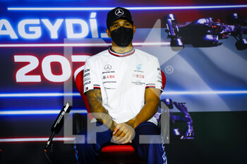 2021-08-01 - HAMILTON Lewis (gbr), Mercedes AMG F1 GP W12 E Performance, portrait, press conference during the Formula 1 Magyar Nagydij 2021, Hungarian Grand Prix, 11th round of the 2021 FIA Formula One World Championship from July 30 to August 1, 2021 on the Hungaroring, in Mogyorod, near Budapest, Hungary - Photo Xavi Bonilla / DPPI - FORMULA 1 MAGYAR NAGYDIJ 2021, HUNGARIAN GRAND PRIX - FORMULA 1 - MOTORS