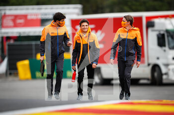 2021-08-26 - trackwalk NORRIS Lando (gbr), McLaren MCL35M, portrait during the Formula 1 Belgium Grand Prix, 12th round of the 2021 FIA Formula One World Championship from August 27 to 29, 2021 on the Circuit de Spa-Francorchamps, in Stavelot, near Liège, Belgium - Photo Antonin Vincent / DPPI - FORMULA 1 BELGIUM GRAND PRIX, 12TH ROUND OF THE 2021 FIA FORMULA ONE WORLD CHAMPIONSHIP - FORMULA 1 - MOTORS