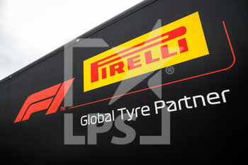 2021-08-26 - Pirelli F1 logo during the Formula 1 Belgium Grand Prix, 12th round of the 2021 FIA Formula One World Championship from August 27 to 29, 2021 on the Circuit de Spa-Francorchamps, in Stavelot, near Liège, Belgium - Photo Florent Gooden / DPPI - FORMULA 1 BELGIUM GRAND PRIX, 12TH ROUND OF THE 2021 FIA FORMULA ONE WORLD CHAMPIONSHIP - FORMULA 1 - MOTORS