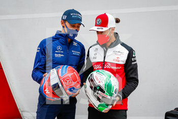 2021-08-26 - GIOVINAZZI Antonio (ita), Alfa Romeo Racing ORLEN C41, helmet, swap with RUSSELL George (gbr), Williams Racing F1 FW43B, during the Formula 1 Belgium Grand Prix, 12th round of the 2021 FIA Formula One World Championship from August 27 to 29, 2021 on the Circuit de Spa-Francorchamps, in Stavelot, near Liège, Belgium - Photo Florent Gooden / DPPI - FORMULA 1 BELGIUM GRAND PRIX, 12TH ROUND OF THE 2021 FIA FORMULA ONE WORLD CHAMPIONSHIP - FORMULA 1 - MOTORS