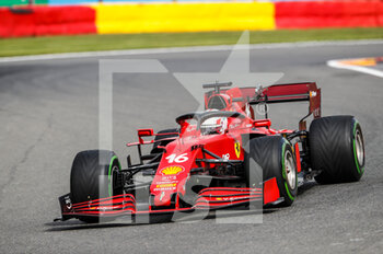 2021-08-27 - 16 LECLERC Charles (mco), Scuderia Ferrari SF21, action during the Formula 1 Belgium Grand Prix, 12th round of the 2021 FIA Formula One World Championship from August 27 to 29, 2021 on the Circuit de Spa-Francorchamps, in Stavelot, near Liège, Belgium - Photo Antonin Vincent / DPPI - FORMULA 1 BELGIUM GRAND PRIX, 12TH ROUND OF THE 2021 FIA FORMULA ONE WORLD CHAMPIONSHIP - FORMULA 1 - MOTORS