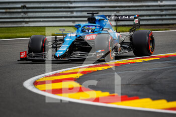 2021-08-27 - 14 ALONSO Fernando (spa), Alpine F1 A521, action during the Formula 1 Belgium Grand Prix, 12th round of the 2021 FIA Formula One World Championship from August 27 to 29, 2021 on the Circuit de Spa-Francorchamps, in Stavelot, near Liège, Belgium - Photo Antonin Vincent / DPPI - FORMULA 1 BELGIUM GRAND PRIX, 12TH ROUND OF THE 2021 FIA FORMULA ONE WORLD CHAMPIONSHIP - FORMULA 1 - MOTORS
