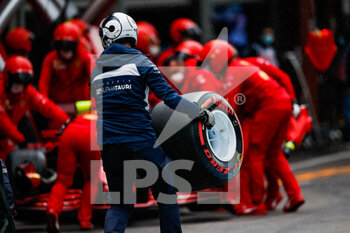 2021-08-27 - Pirelli tyres during the Formula 1 Belgium Grand Prix, 12th round of the 2021 FIA Formula One World Championship from August 27 to 29, 2021 on the Circuit de Spa-Francorchamps, in Stavelot, near Liège, Belgium - Photo Florent Gooden / DPPI - FORMULA 1 BELGIUM GRAND PRIX, 12TH ROUND OF THE 2021 FIA FORMULA ONE WORLD CHAMPIONSHIP - FORMULA 1 - MOTORS