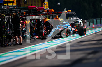 2021-08-27 - OCON Esteban (fra), Alpine F1 A521, action during the Formula 1 Belgium Grand Prix, 12th round of the 2021 FIA Formula One World Championship from August 27 to 29, 2021 on the Circuit de Spa-Francorchamps, in Stavelot, near Liège, Belgium - Photo Florent Gooden / DPPI - FORMULA 1 BELGIUM GRAND PRIX, 12TH ROUND OF THE 2021 FIA FORMULA ONE WORLD CHAMPIONSHIP - FORMULA 1 - MOTORS