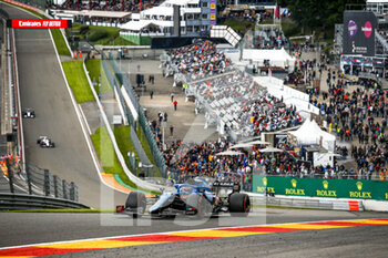2021-08-27 - 14 ALONSO Fernando (spa), Alpine F1 A521, action during the Formula 1 Belgium Grand Prix, 12th round of the 2021 FIA Formula One World Championship from August 27 to 29, 2021 on the Circuit de Spa-Francorchamps, in Stavelot, near Liège, Belgium - Photo DPPI - FORMULA 1 BELGIUM GRAND PRIX, 12TH ROUND OF THE 2021 FIA FORMULA ONE WORLD CHAMPIONSHIP - FORMULA 1 - MOTORS