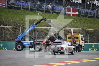 2021-08-27 - VISSER Beitske (ndl), accident, crash in W Series during the Formula 1 Belgium Grand Prix, 12th round of the 2021 FIA Formula One World Championship from August 27 to 29, 2021 on the Circuit de Spa-Francorchamps, in Stavelot, near Liège, Belgium - Photo DPPI - FORMULA 1 BELGIUM GRAND PRIX, 12TH ROUND OF THE 2021 FIA FORMULA ONE WORLD CHAMPIONSHIP - FORMULA 1 - MOTORS