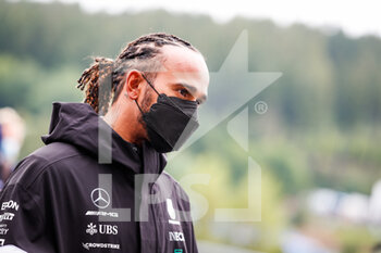 2021-08-27 - HAMILTON Lewis (gbr), Mercedes AMG F1 GP W12 E Performance, portrait during the Formula 1 Belgium Grand Prix, 12th round of the 2021 FIA Formula One World Championship from August 27 to 29, 2021 on the Circuit de Spa-Francorchamps, in Stavelot, near Liège, Belgium - Photo Florent Gooden / DPPI - FORMULA 1 BELGIUM GRAND PRIX, 12TH ROUND OF THE 2021 FIA FORMULA ONE WORLD CHAMPIONSHIP - FORMULA 1 - MOTORS