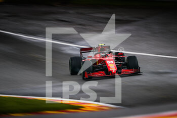 2021-08-28 - 55 SAINZ Carlos (spa), Scuderia Ferrari SF21, action during the Formula 1 Belgium Grand Prix, 12th round of the 2021 FIA Formula One World Championship from August 27 to 29, 2021 on the Circuit de Spa-Francorchamps, in Stavelot, near Liège, Belgium - Photo Antonin Vincent / DPPI - FORMULA 1 BELGIUM GRAND PRIX, 12TH ROUND OF THE 2021 FIA FORMULA ONE WORLD CHAMPIONSHIP - FORMULA 1 - MOTORS