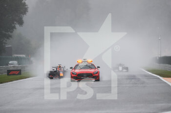 2021-08-29 - Safety car illustration during the Formula 1 Belgium Grand Prix, 12th round of the 2021 FIA Formula One World Championship from August 27 to 29, 2021 on the Circuit de Spa-Francorchamps, in Stavelot, near Liège, Belgium - Photo Florent Gooden / DPPI - FORMULA 1 BELGIUM GRAND PRIX, 12TH ROUND OF THE 2021 FIA FORMULA ONE WORLD CHAMPIONSHIP - FORMULA 1 - MOTORS