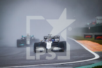2021-08-29 - 63 RUSSELL George (gbr), Williams Racing F1 FW43B, 44 HAMILTON Lewis (gbr), Mercedes AMG F1 GP W12 E Performance, action during the Formula 1 Belgium Grand Prix, 12th round of the 2021 FIA Formula One World Championship from August 27 to 29, 2021 on the Circuit de Spa-Francorchamps, in Stavelot, near Liège, Belgium - Photo Florent Gooden / DPPI - FORMULA 1 BELGIUM GRAND PRIX, 12TH ROUND OF THE 2021 FIA FORMULA ONE WORLD CHAMPIONSHIP - FORMULA 1 - MOTORS