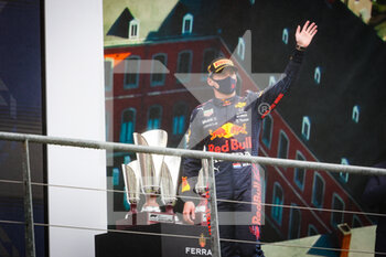 2021-08-29 - podium VERSTAPPEN Max (ned), Red Bull Racing Honda RB16B, portrait during the Formula 1 Belgium Grand Prix, 12th round of the 2021 FIA Formula One World Championship from August 27 to 29, 2021 on the Circuit de Spa-Francorchamps, in Stavelot, near Liège, Belgium - Photo Antonin Vincent / DPPI - FORMULA 1 BELGIUM GRAND PRIX, 12TH ROUND OF THE 2021 FIA FORMULA ONE WORLD CHAMPIONSHIP - FORMULA 1 - MOTORS