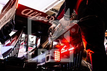 2021-09-04 - Alfa Romeo Racing ORLEN C41, mechanical detail during the Formula 1 Heineken Dutch Grand Prix 2021, 13th round of the 2021 FIA Formula One World Championship from September 3 to 5, 2021 on the Circuit Zandvoort, in Zandvoort, Netherlands - FORMULA 1 HEINEKEN DUTCH GRAND PRIX 2021, 13TH ROUND OF THE 2021 FIA FORMULA ONE WORLD CHAMPIONSHIP - FORMULA 1 - MOTORS