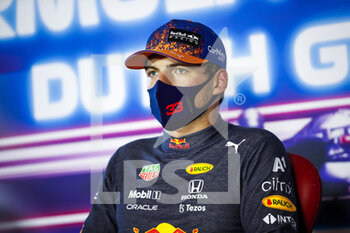 2021-09-04 - VERSTAPPEN Max (ned), Red Bull Racing Honda RB16B, portrait, press conference during the Formula 1 Heineken Dutch Grand Prix 2021, 13th round of the 2021 FIA Formula One World Championship from September 3 to 5, 2021 on the Circuit Zandvoort, in Zandvoort, Netherlands - FORMULA 1 HEINEKEN DUTCH GRAND PRIX 2021, 13TH ROUND OF THE 2021 FIA FORMULA ONE WORLD CHAMPIONSHIP - FORMULA 1 - MOTORS