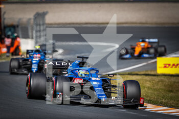 2021-09-05 - 14 ALONSO Fernando (spa), Alpine F1 A521, action during the Formula 1 Heineken Dutch Grand Prix 2021, 13th round of the 2021 FIA Formula One World Championship from September 3 to 5, 2021 on the Circuit Zandvoort, in Zandvoort, Netherlands - FORMULA 1 HEINEKEN DUTCH GRAND PRIX 2021, 13TH ROUND OF THE 2021 FIA FORMULA ONE WORLD CHAMPIONSHIP - FORMULA 1 - MOTORS