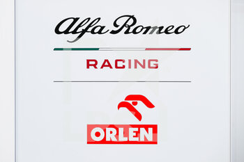 2021-09-09 - Alfa Romeo Racing ORLEN Team, ambiance logo during the Formula 1 Heineken Gran Premio D'italia 2021, Italian Grand Prix, 14th round of the 2021 FIA Formula One World Championship from September 9 to 12, 2021 on the Autodromo Nazionale di Monza, in Monza, Italy - FORMULA 1 HEINEKEN GRAN PREMIO D'ITALIA 2021, ITALIAN GRAND PRIX, 14TH ROUND OF THE 2021 FIA FORMULA ONE WORLD CHAMPIONSHIP - FORMULA 1 - MOTORS