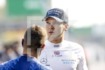 2021-09-11 - RUSSELL George (gbr), Williams Racing F1 FW43B, portrait during the Formula 1 Heineken Gran Premio D'italia 2021, Italian Grand Prix, 14th round of the 2021 FIA Formula One World Championship from September 9 to 12, 2021 on the Autodromo Nazionale di Monza, in Monza, Italy - FORMULA 1 HEINEKEN GRAN PREMIO D'ITALIA 2021, ITALIAN GRAND PRIX, 14TH ROUND OF THE 2021 FIA FORMULA ONE WORLD CHAMPIONSHIP - FORMULA 1 - MOTORS