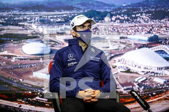 2021-09-23 - LATIFI Nicholas (can), Williams Racing F1 FW43B, portrait during the Formula 1 VTB Russian Grand Prix 2021, 15th round of the 2021 FIA Formula One World Championship from September 24 to 26, 2021 on the Sochi Autodrom, in Sochi, Russia - FORMULA 1 VTB RUSSIAN GRAND PRIX 2021, 15TH ROUND OF THE 2021 FIA FORMULA ONE WORLD CHAMPIONSHIP - FORMULA 1 - MOTORS
