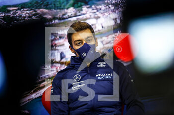 2021-09-23 - RUSSELL George (gbr), Williams Racing F1 FW43B, portrait during the Formula 1 VTB Russian Grand Prix 2021, 15th round of the 2021 FIA Formula One World Championship from September 24 to 26, 2021 on the Sochi Autodrom, in Sochi, Russia - FORMULA 1 VTB RUSSIAN GRAND PRIX 2021, 15TH ROUND OF THE 2021 FIA FORMULA ONE WORLD CHAMPIONSHIP - FORMULA 1 - MOTORS