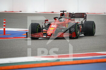 2021-09-25 - 16 LECLERC Charles (mco), Scuderia Ferrari SF21, action during the Formula 1 VTB Russian Grand Prix 2021, 15th round of the 2021 FIA Formula One World Championship from September 24 to 26, 2021 on the Sochi Autodrom, in Sochi, Russia - FORMULA 1 VTB RUSSIAN GRAND PRIX 2021, 15TH ROUND OF THE 2021 FIA FORMULA ONE WORLD CHAMPIONSHIP - FORMULA 1 - MOTORS