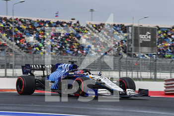 2021-09-25 - 63 RUSSELL George (gbr), Williams Racing F1 FW43B, action during the Formula 1 VTB Russian Grand Prix 2021, 15th round of the 2021 FIA Formula One World Championship from September 24 to 26, 2021 on the Sochi Autodrom, in Sochi, Russia - FORMULA 1 VTB RUSSIAN GRAND PRIX 2021, 15TH ROUND OF THE 2021 FIA FORMULA ONE WORLD CHAMPIONSHIP - FORMULA 1 - MOTORS