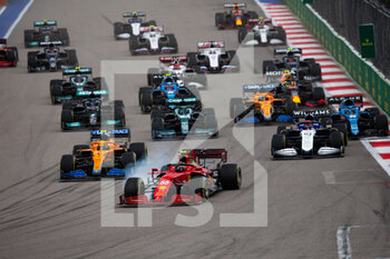 2021-09-26 - Start of the Formula 1 VTB Russian Grand Prix 2021, 15th round of the 2021 FIA Formula One World Championship from September 24 to 26, 2021 on the Sochi Autodrom, in Sochi, Russia - FORMULA 1 VTB RUSSIAN GRAND PRIX 2021, 15TH ROUND OF THE 2021 FIA FORMULA ONE WORLD CHAMPIONSHIP - FORMULA 1 - MOTORS