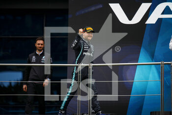 2021-10-10 - BOTTAS Valtteri (fin), Mercedes AMG F1 GP W12 E Performance, portrait, podium during the Formula 1 Rolex Turkish Grand Prix 2021, 16th round of the 2021 FIA Formula One World Championship from October 8 to 10, 2021 on the Istanbul Park, in Tuzla, Turkey - FORMULA 1 ROLEX TURKISH GRAND PRIX 2021, 16TH ROUND OF THE 2021 FIA FORMULA ONE WORLD CHAMPIONSHIP - FORMULA 1 - MOTORS