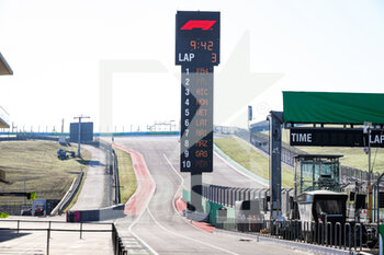 2021-10-21 - Track illustration during the Formula 1 Aramco United States Grand Prix 2021, 17th round of the 2021 FIA Formula One World Championship from October 21 to 24, 2021 on the Circuit of the Americas, in Austin, Texas, United States of American - FORMULA 1 ARAMCO UNITED STATES GRAND PRIX 2021, 17TH ROUND OF THE 2021 FIA FORMULA ONE WORLD CHAMPIONSHIP - FORMULA 1 - MOTORS
