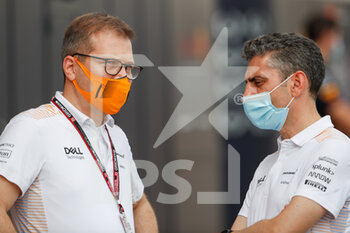 2021-10-21 - SEIDL Andreas, Team Principal of McLaren Racing, STELLA Andrea (ita), Racing Director of McLaren Racing, portrait during the Formula 1 Aramco United States Grand Prix 2021, 17th round of the 2021 FIA Formula One World Championship from October 21 to 24, 2021 on the Circuit of the Americas, in Austin, Texas, United States of American - FORMULA 1 ARAMCO UNITED STATES GRAND PRIX 2021, 17TH ROUND OF THE 2021 FIA FORMULA ONE WORLD CHAMPIONSHIP - FORMULA 1 - MOTORS