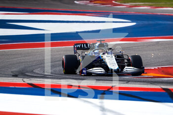 2021-10-22 - 63 RUSSELL George (gbr), Williams Racing F1 FW43B, action during the Formula 1 Aramco United States Grand Prix 2021, 17th round of the 2021 FIA Formula One World Championship from October 21 to 24, 2021 on the Circuit of the Americas, in Austin, Texas, United States of American - FORMULA 1 ARAMCO UNITED STATES GRAND PRIX 2021, 17TH ROUND OF THE 2021 FIA FORMULA ONE WORLD CHAMPIONSHIP - FORMULA 1 - MOTORS