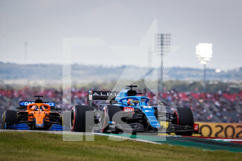 2021-10-22 - 14 ALONSO Fernando (spa), Alpine F1 A521, action during the Formula 1 Aramco United States Grand Prix 2021, 17th round of the 2021 FIA Formula One World Championship from October 21 to 24, 2021 on the Circuit of the Americas, in Austin, Texas, United States of American - FORMULA 1 ARAMCO UNITED STATES GRAND PRIX 2021, 17TH ROUND OF THE 2021 FIA FORMULA ONE WORLD CHAMPIONSHIP - FORMULA 1 - MOTORS