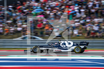 2021-10-22 - 10 GASLY Pierre (fra), Scuderia AlphaTauri Honda AT02, action during the Formula 1 Aramco United States Grand Prix 2021, 17th round of the 2021 FIA Formula One World Championship from October 21 to 24, 2021 on the Circuit of the Americas, in Austin, Texas, United States of American - FORMULA 1 ARAMCO UNITED STATES GRAND PRIX 2021, 17TH ROUND OF THE 2021 FIA FORMULA ONE WORLD CHAMPIONSHIP - FORMULA 1 - MOTORS