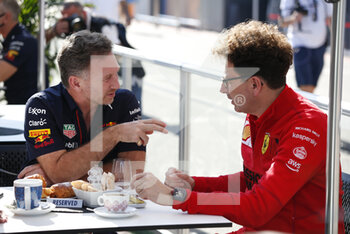 2021-10-22 - HORNER Christian (gbr), Team Principal of Red Bull Racing, BINOTTO Mattia (ita), Managing Director of the Scuderia Ferrari, portrait during the Formula 1 Aramco United States Grand Prix 2021, 17th round of the 2021 FIA Formula One World Championship from October 21 to 24, 2021 on the Circuit of the Americas, in Austin, Texas, United States of American - FORMULA 1 ARAMCO UNITED STATES GRAND PRIX 2021, 17TH ROUND OF THE 2021 FIA FORMULA ONE WORLD CHAMPIONSHIP - FORMULA 1 - MOTORS