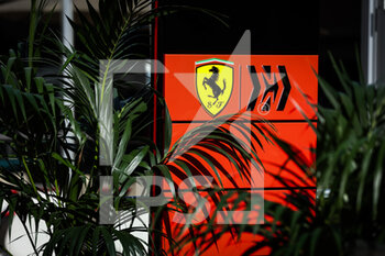 2021-10-23 - Scuderia Ferrari SF21, logo illustration during the Formula 1 Aramco United States Grand Prix 2021, 17th round of the 2021 FIA Formula One World Championship from October 21 to 24, 2021 on the Circuit of the Americas, in Austin, Texas, United States of American - FORMULA 1 ARAMCO UNITED STATES GRAND PRIX 2021, 17TH ROUND OF THE 2021 FIA FORMULA ONE WORLD CHAMPIONSHIP - FORMULA 1 - MOTORS
