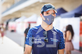 2021-10-23 - LATIFI Nicholas (can), Williams Racing F1 FW43B, portrait during the Formula 1 Aramco United States Grand Prix 2021, 17th round of the 2021 FIA Formula One World Championship from October 21 to 24, 2021 on the Circuit of the Americas, in Austin, Texas, United States of American - FORMULA 1 ARAMCO UNITED STATES GRAND PRIX 2021, 17TH ROUND OF THE 2021 FIA FORMULA ONE WORLD CHAMPIONSHIP - FORMULA 1 - MOTORS
