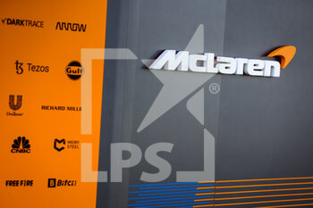 2021-10-23 - McLaren MCL35M, logo illustration during the Formula 1 Aramco United States Grand Prix 2021, 17th round of the 2021 FIA Formula One World Championship from October 21 to 24, 2021 on the Circuit of the Americas, in Austin, Texas, United States of American - FORMULA 1 ARAMCO UNITED STATES GRAND PRIX 2021, 17TH ROUND OF THE 2021 FIA FORMULA ONE WORLD CHAMPIONSHIP - FORMULA 1 - MOTORS