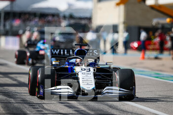 2021-10-23 - 63 RUSSELL George (gbr), Williams Racing F1 FW43B, action during the Formula 1 Aramco United States Grand Prix 2021, 17th round of the 2021 FIA Formula One World Championship from October 21 to 24, 2021 on the Circuit of the Americas, in Austin, Texas, United States of American - FORMULA 1 ARAMCO UNITED STATES GRAND PRIX 2021, 17TH ROUND OF THE 2021 FIA FORMULA ONE WORLD CHAMPIONSHIP - FORMULA 1 - MOTORS