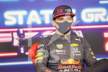 2021-10-23 - press conference VERSTAPPEN Max (ned), Red Bull Racing Honda RB16B, portrait during the Formula 1 Aramco United States Grand Prix 2021, 17th round of the 2021 FIA Formula One World Championship from October 21 to 24, 2021 on the Circuit of the Americas, in Austin, Texas, United States of American - FORMULA 1 ARAMCO UNITED STATES GRAND PRIX 2021, 17TH ROUND OF THE 2021 FIA FORMULA ONE WORLD CHAMPIONSHIP - FORMULA 1 - MOTORS